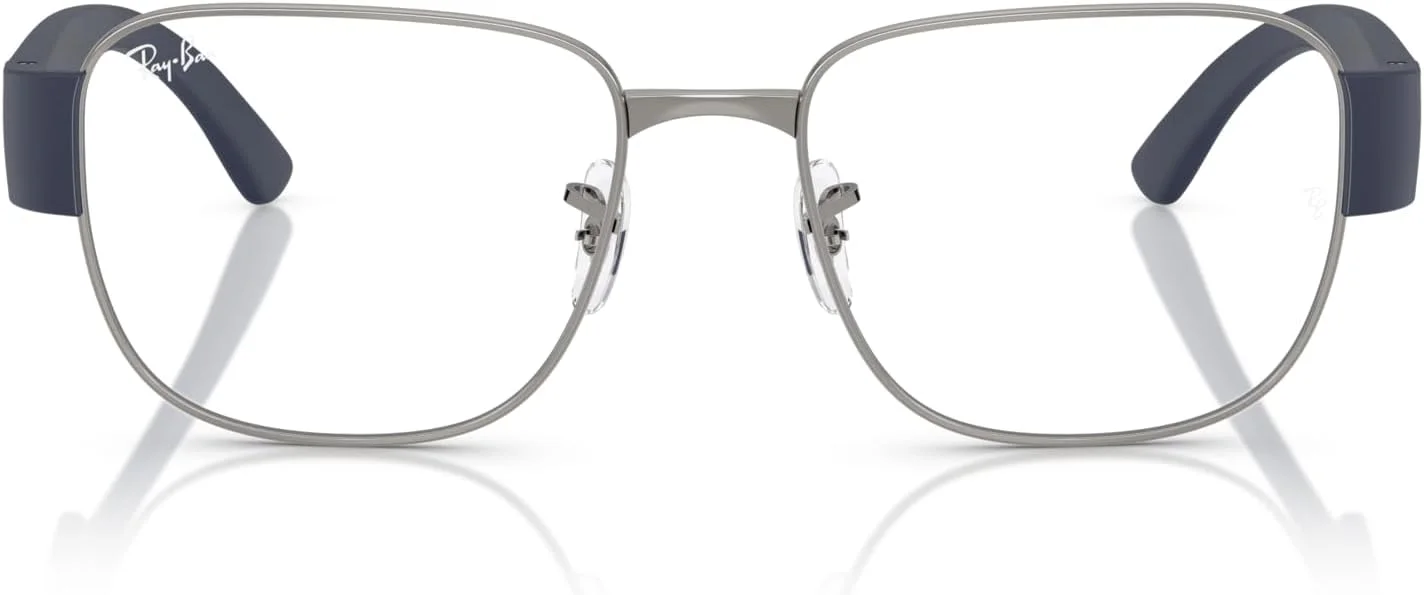 فریم عینک طبی مربعی ری بن RX6532، رنگ Gunmetal/لنز دمو، سایز 55 میلی متر