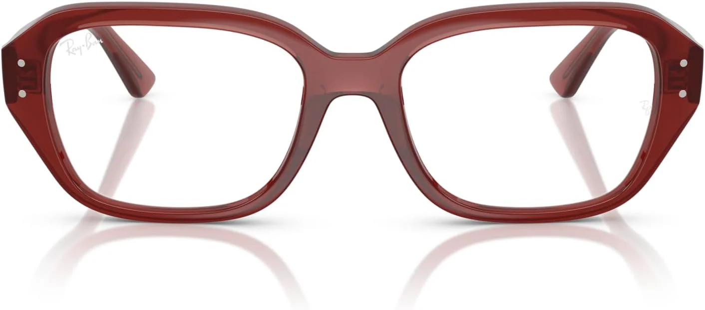 فریم عینک طبی مربعی ری بن RX7258 Shea، قهوه ای زنگ زده/لنز نمایشی، 51 میلی متر
