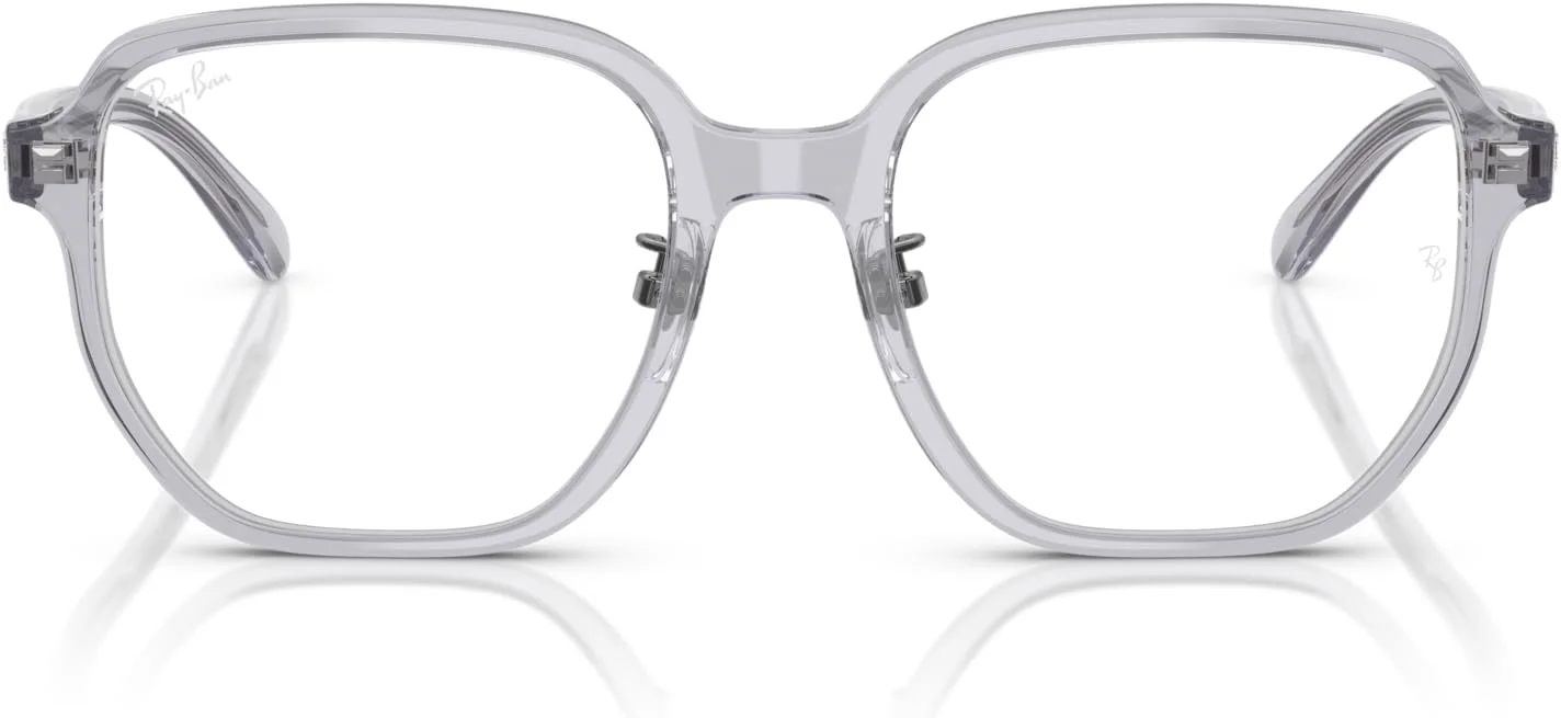 فریم عینک طبی مربعی Ray-Ban RX5424D، خاکستری شفاف/لنز نمایشی، 54 میلی متر
