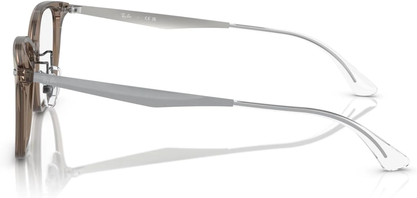 فریم عینک طبی مربعی ری بن RX5403D، لنز دمو شفاف، 52 میلی متر، لنز دمو شفاف، 52 میلی متر