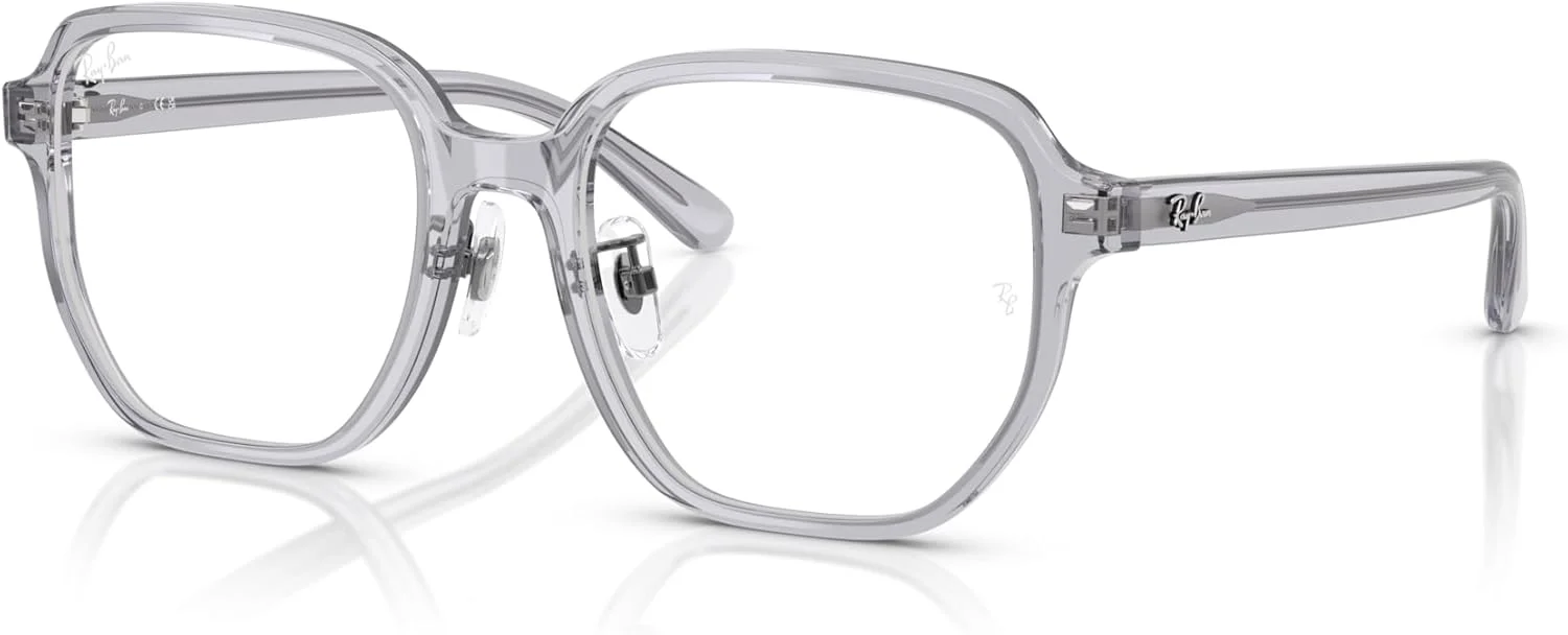 فریم عینک طبی مربعی Ray-Ban RX5424D، خاکستری شفاف/لنز نمایشی، 54 میلی متر