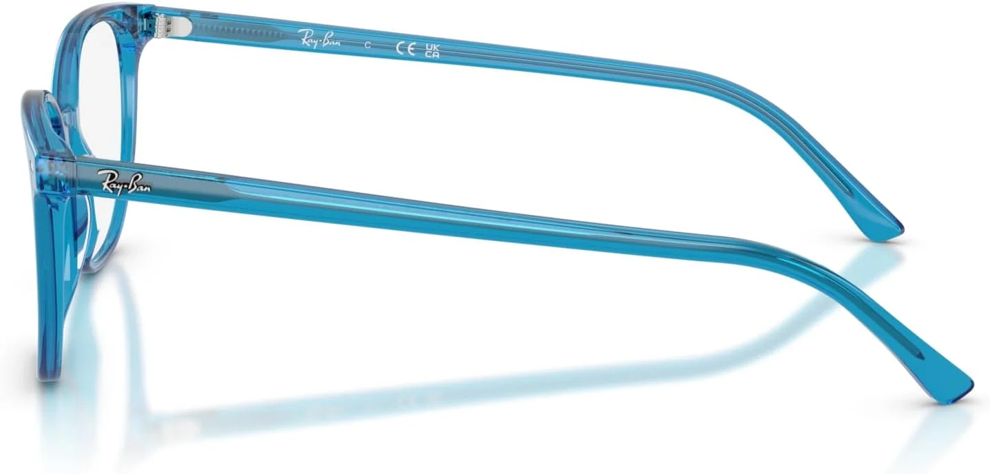 فریم عینک طبی گرد Ray-Ban RX5397 Elliot، آبی/لنز نمایشی، 48 میلی متر