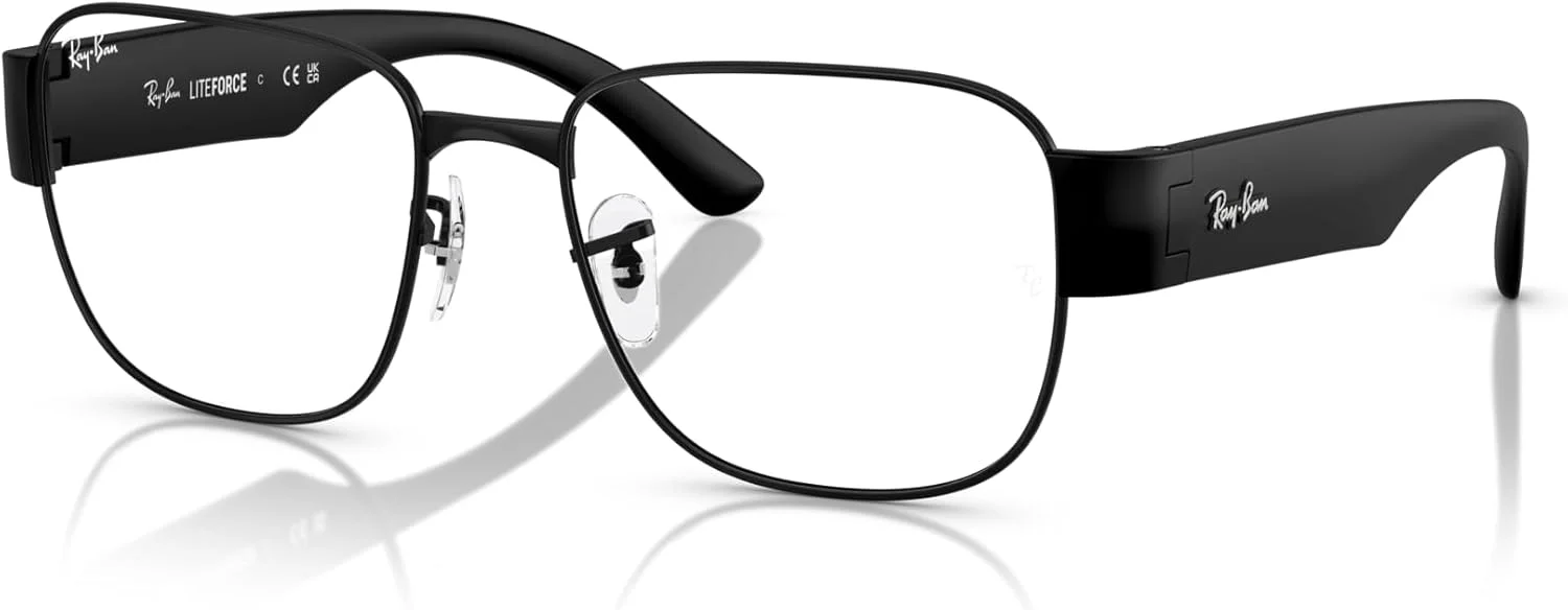 فریم عینک طبی مربعی ری بن RX6532، مشکی/لنز نمایشی، 55 میلی متر