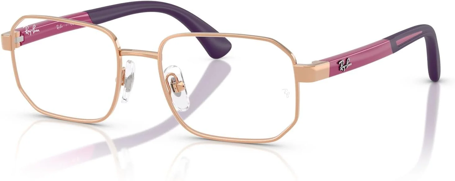 فریم عینک طبی مربعی ری بن RY1060، رزگلد/لنز دمو، 48 میلی متر