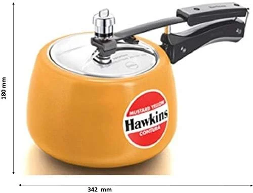 Hawkins Aluminium Pressure Cooker Ceramic Coated Contura 3L Stovetop multiCooker