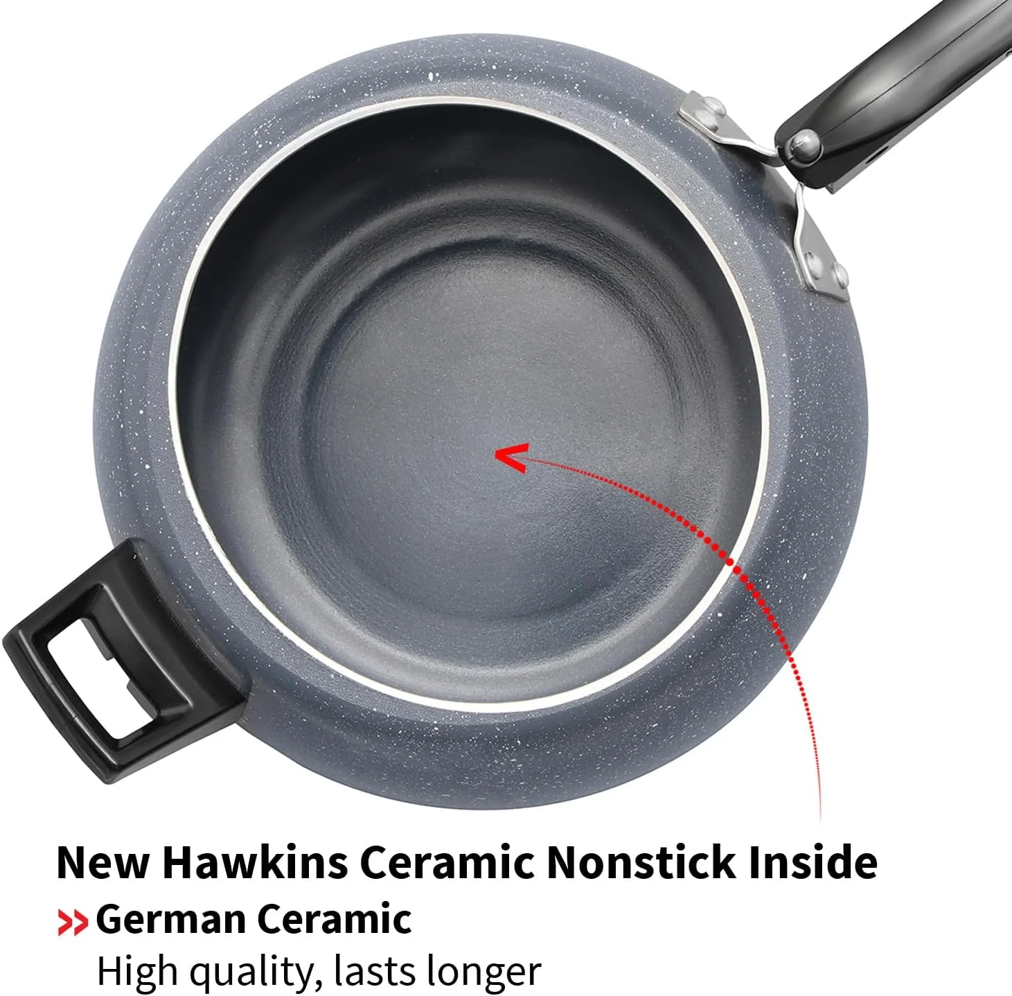 زودپز سرامیکی نچسب هاوکینز 5 لیتری مناسب برای اجاق گاز القایی