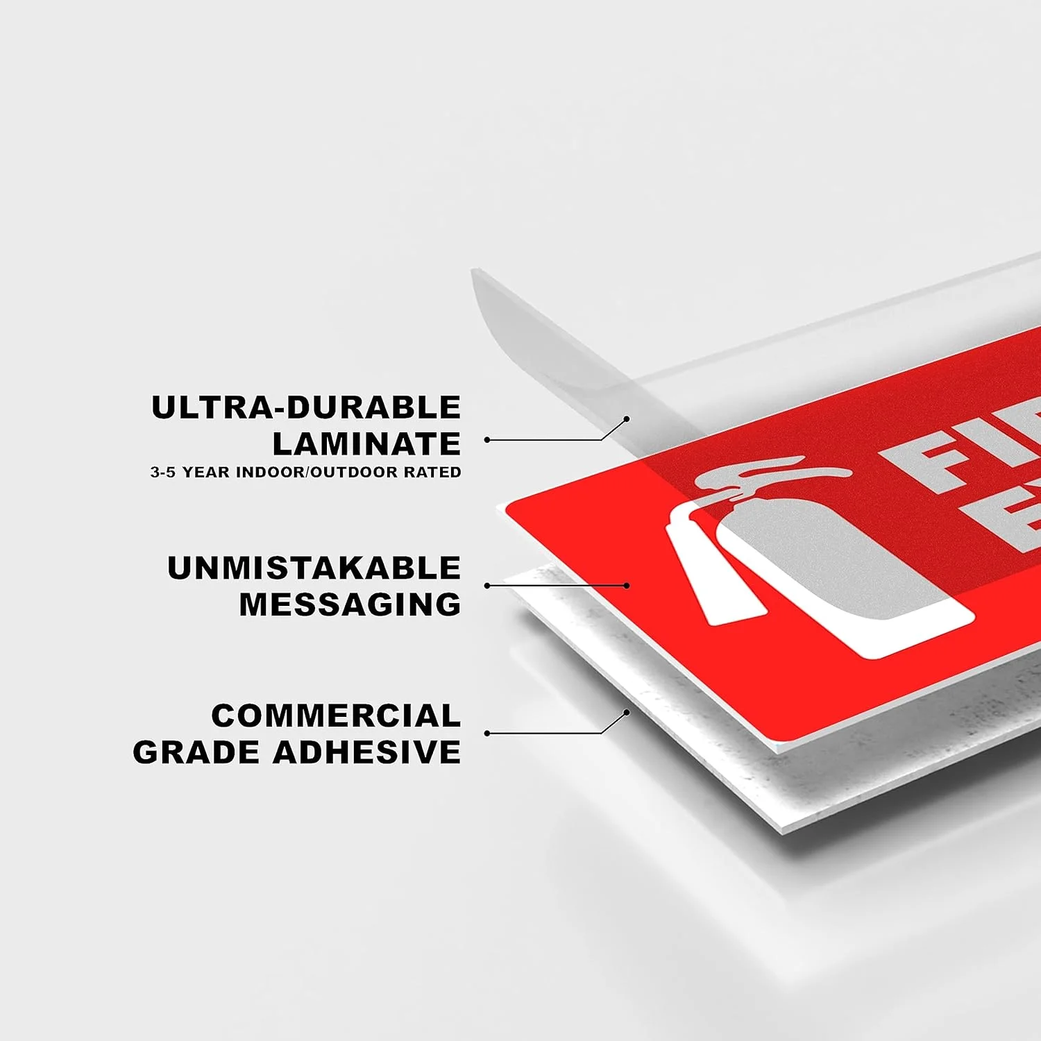 برچسب کپسول آتش نشانی برای کسب و کار - دفتر، تجاری، صاحبخانه (اجاره کوتاه مدت) - علامت کپسول آتش نشانی با دید بالا برای ایمنی و انطباق. سایز 6" x 2"، 20 برچسب