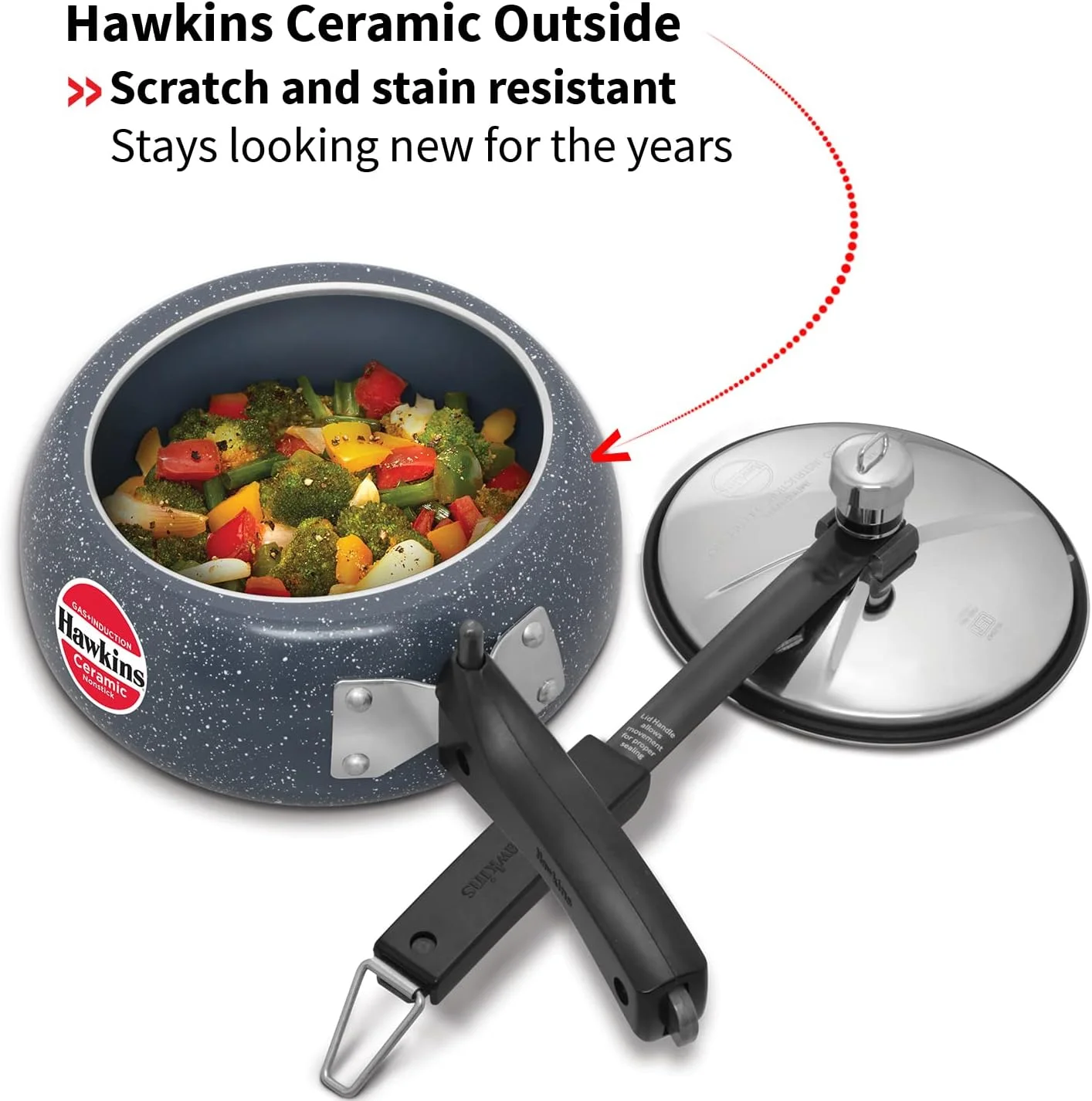 زودپز سرامیکی نچسب هاوکینز 2 لیتری مناسب اجاق القایی زودپز سرامیکی نچسب هاوکینز 2 لیتری مناسب اجاق القایی