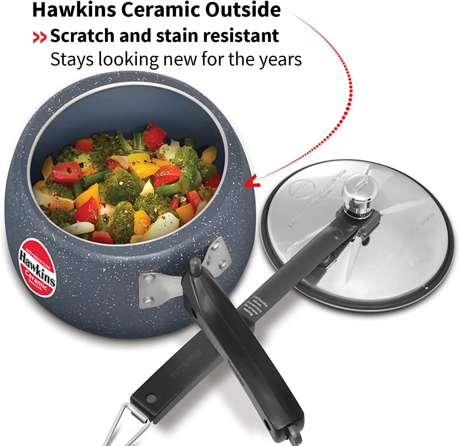 زودپز سرامیکی نچسب هاوکینز 3 لیتری مناسب برای اجاق های القایی زودپز سرامیکی نچسب هاوکینز 3 لیتری مناسب برای اجاق های القایی