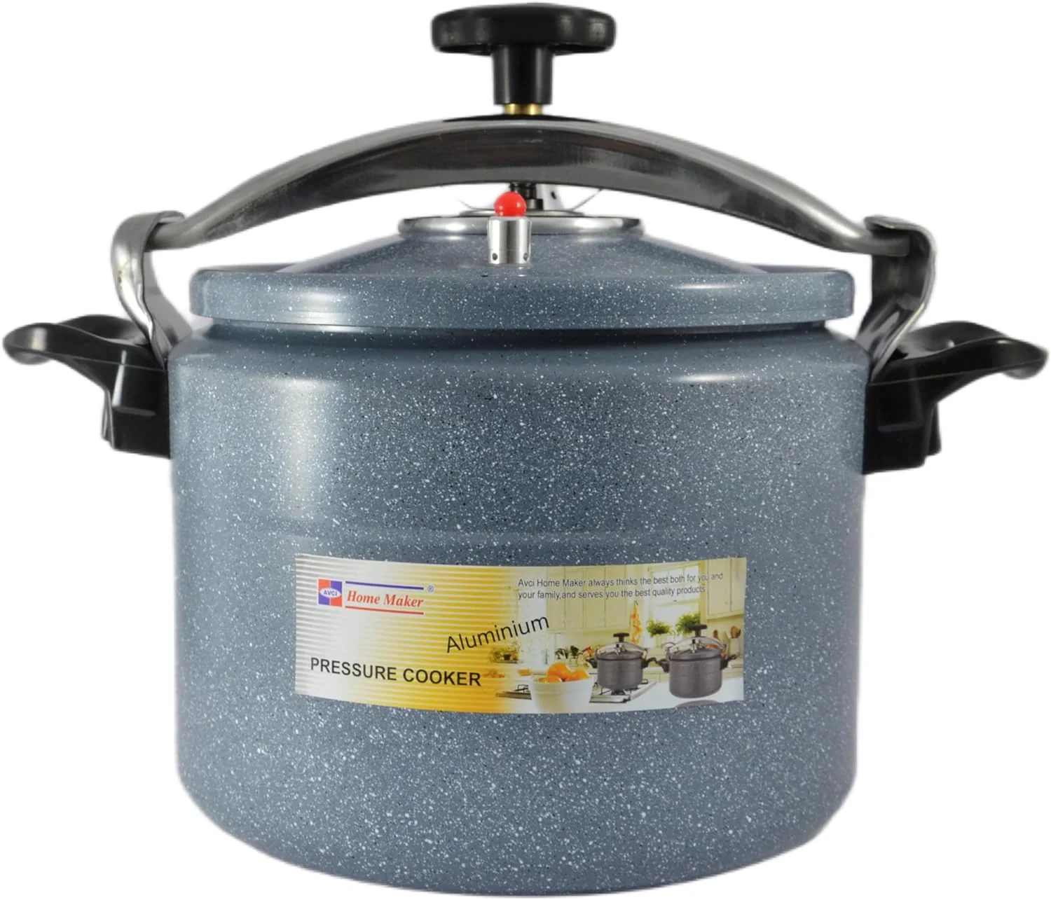 زودپز با پوشش سرامیکی هوم میکر با پایه القایی، ظرفیت 10 لیتر، خاکستری