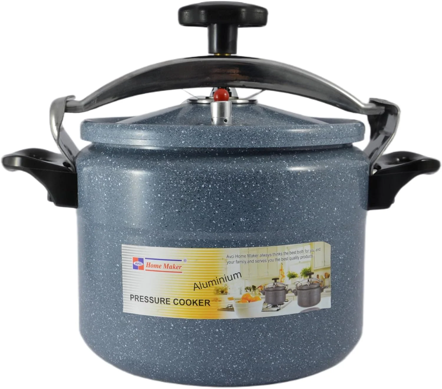 زودپز با پوشش سرامیکی هوم میکر با پایه القایی، ظرفیت 8 لیتر، خاکستری