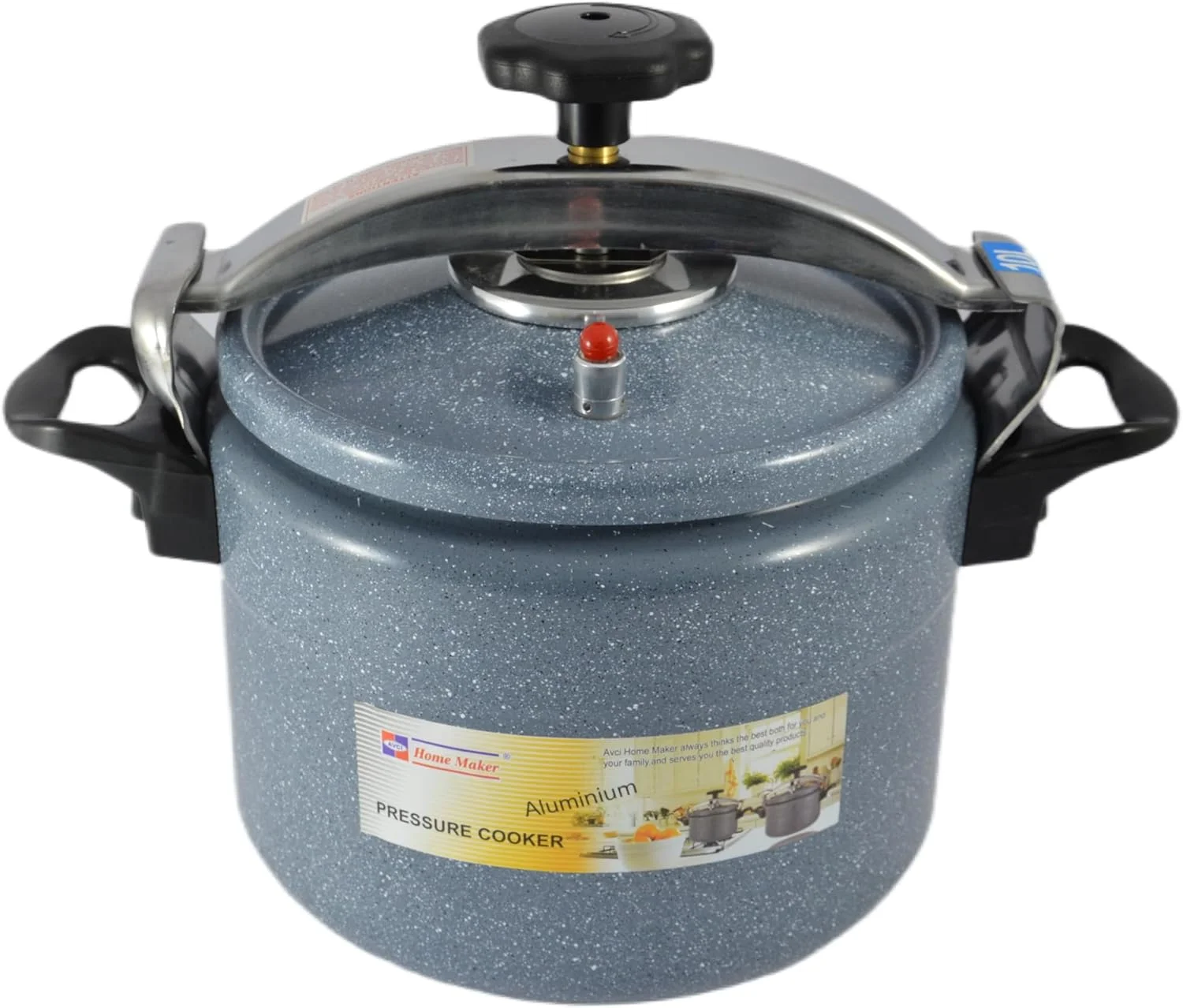 زودپز با پوشش سرامیکی هوم میکر با پایه القایی، ظرفیت 10 لیتر، خاکستری