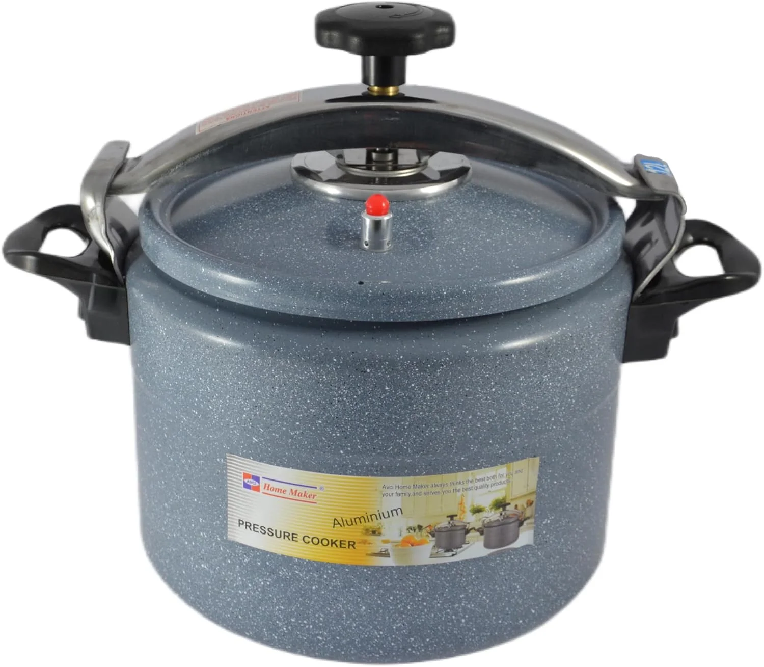 زودپز با پوشش سرامیکی هوم میکر با پایه القایی، ظرفیت 12 لیتر، خاکستری
