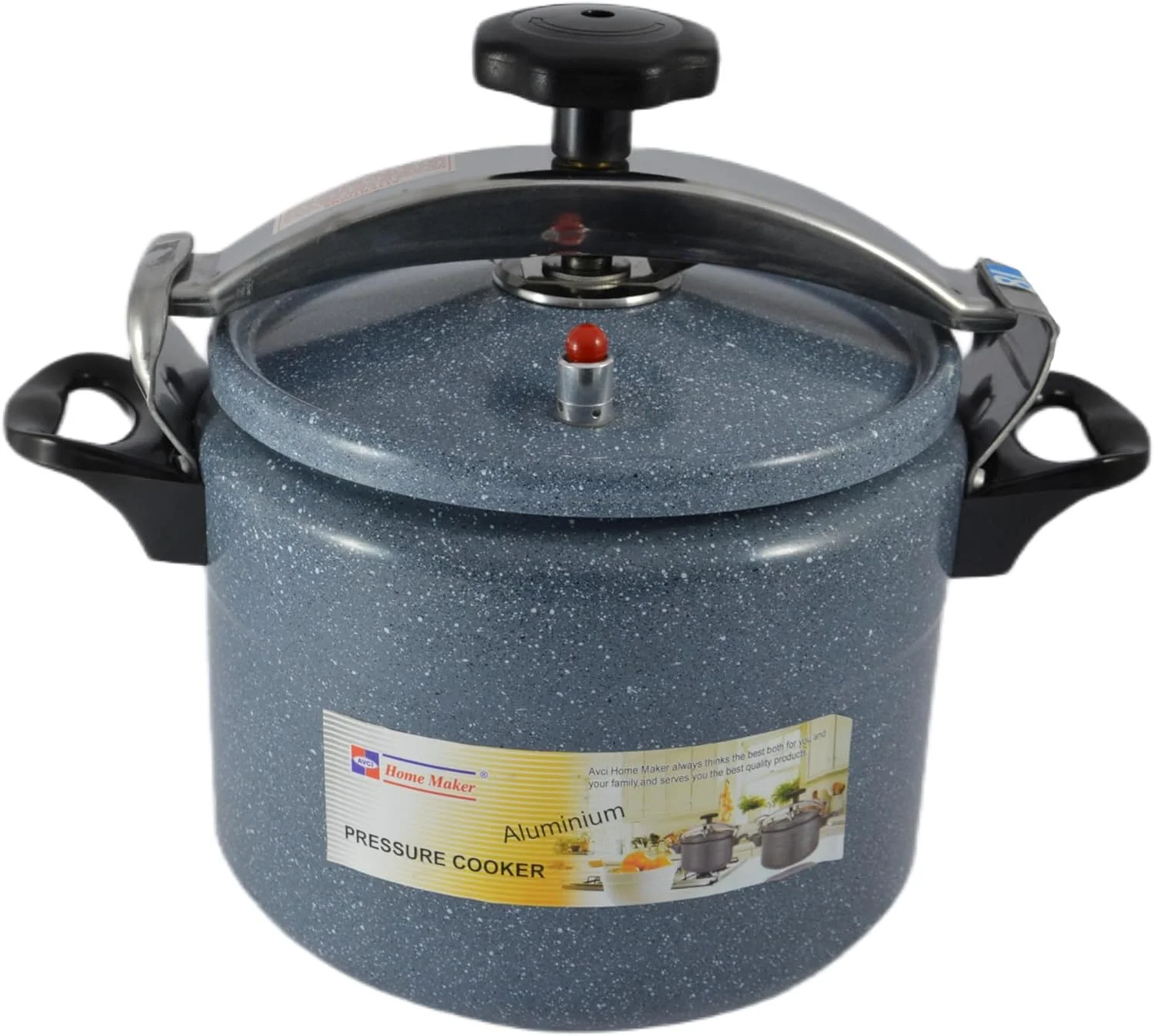 زودپز با پوشش سرامیکی هوم میکر با پایه القایی، ظرفیت 8 لیتر، خاکستری