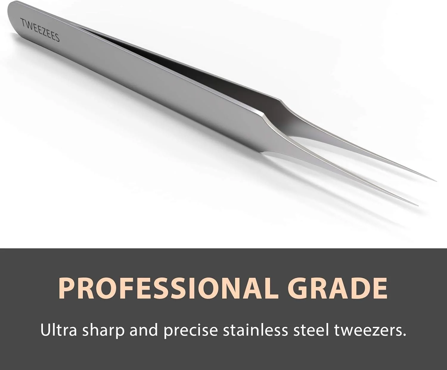 موچین نوک تیز حرفه ای Tweezees برای موهای زیر پوستی و برداشتن خرده چوب - استیل ضد زنگ دقیق - بسیار تیز و کاملاً تراز شده برای درمان موهای زیر پوستی و برداشتن خرده چوب