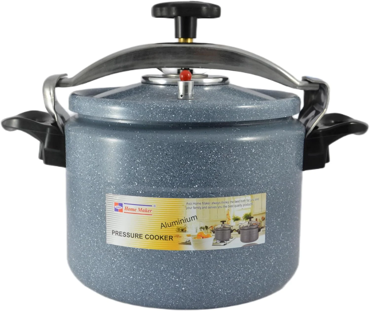 زودپز با پوشش سرامیکی هوم میکر با پایه القایی، ظرفیت 12 لیتر، خاکستری زودپز با پوشش سرامیکی هوم میکر با پایه القایی، ظرفیت 12 لیتر، خاکستری