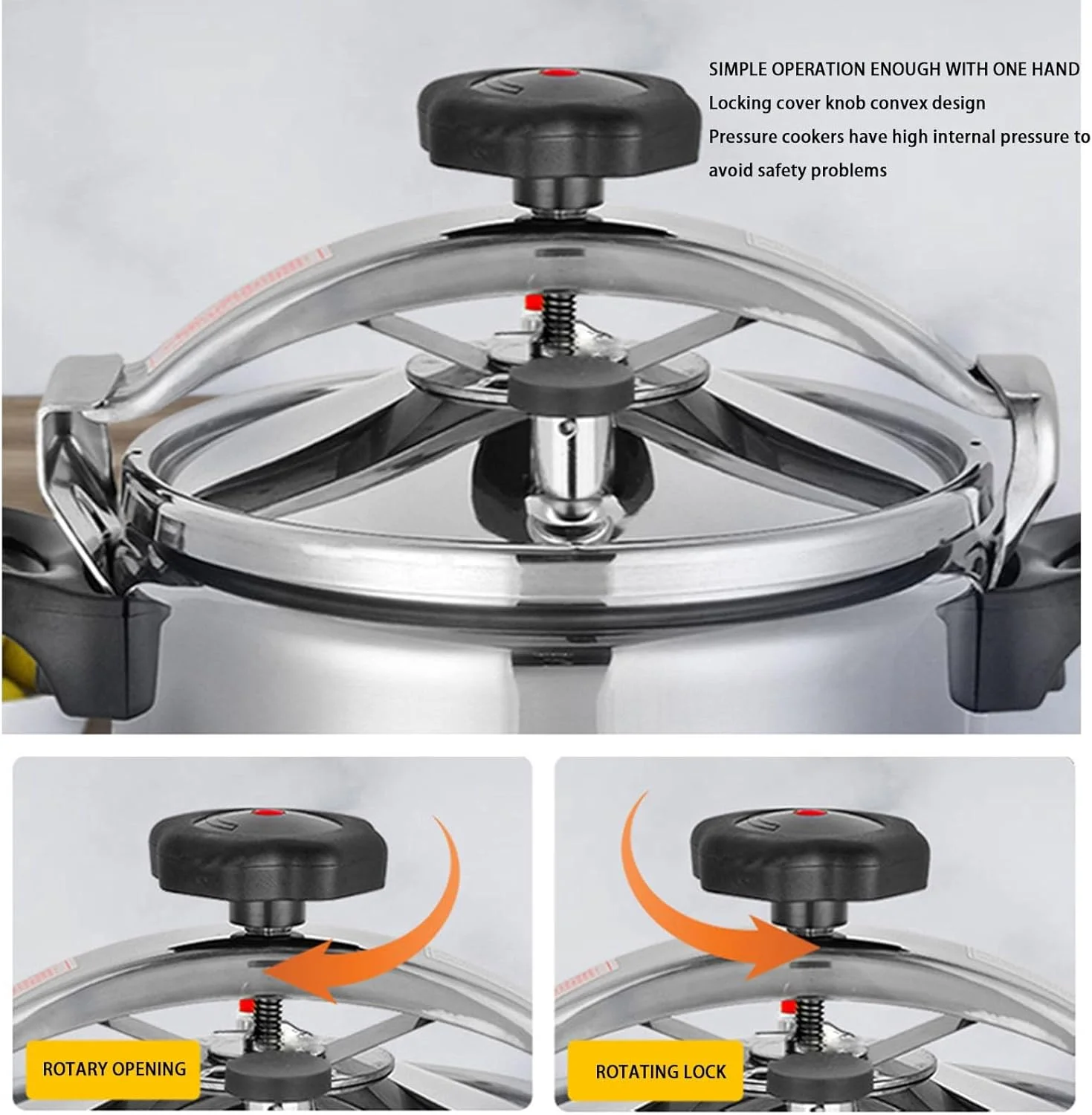 زودپز جیاوو، 7 لیتر/9 لیتر آلومینیومی ضد انفجار ایمنی، قابلمه پخت و پز کنسرو، پخت سریع، کف چند لایه برای اجاق گاز، برقی و مسطح (9 لیتر) زودپز جیاوو، 7 لیتر/9 لیتر آلومینیومی ضد انفجار ایمنی، قابلمه پخت و پز کنسرو، پخت سریع، کف چند لایه برای اجاق گاز، برقی و مسطح (9 لیتر)