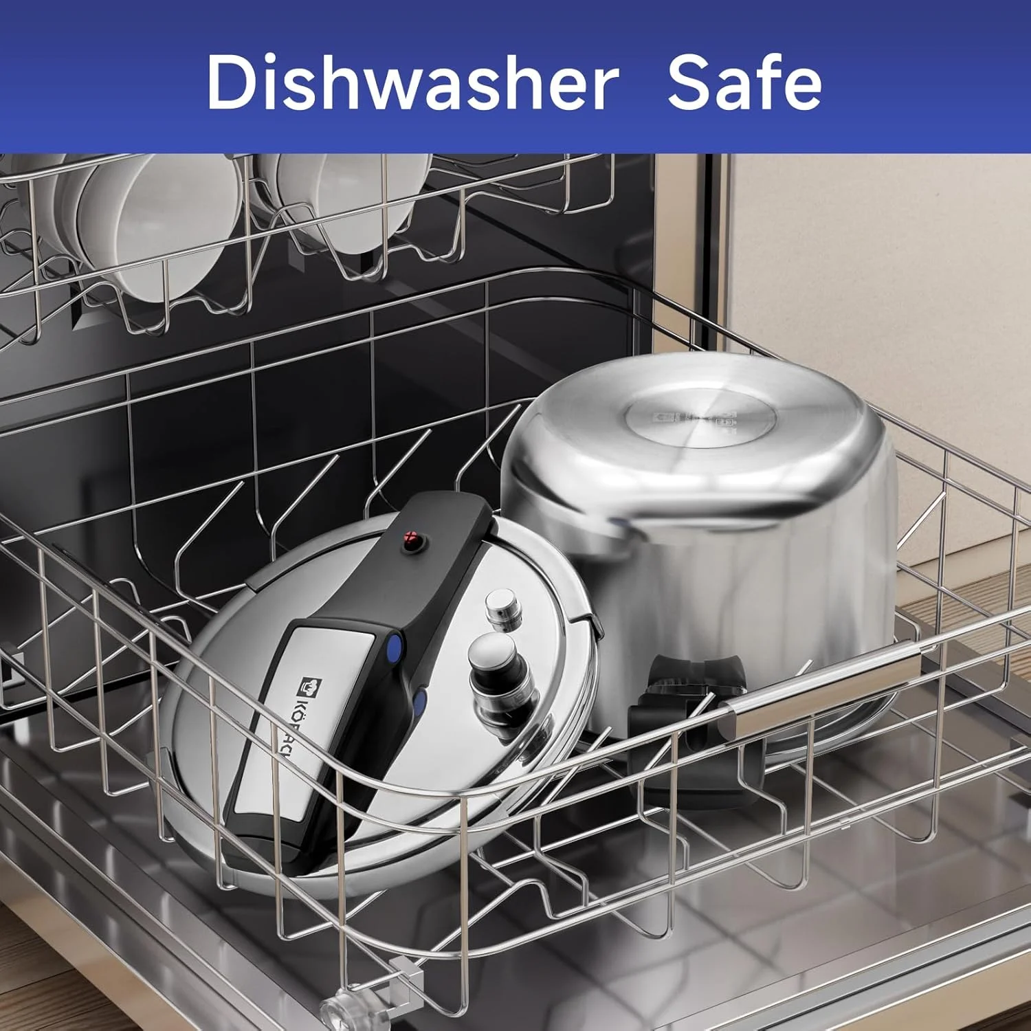 زودپز استیل 8 کوارت KOBACH، قابلمه زودپز، زودپز پخت و پز، سازگار با اجاق گازهای القایی و گازی، قابل شستشو در ماشین ظرفشویی، طراحی باز کردن با یک دست زودپز استیل 8 کوارت KOBACH، قابلمه زودپز، زودپز پخت و پز، سازگار با اجاق گازهای القایی و گازی، قابل شستشو در ماشین ظرفشویی، طراحی باز کردن با یک دست