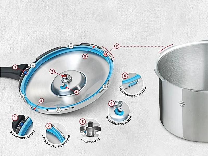 زودپز استیل ضد زنگ کوهن ریکون دوروماتیک - 3.5 لیتری زودپز استیل ضد زنگ کوهن ریکون دوروماتیک - 3.5 لیتری