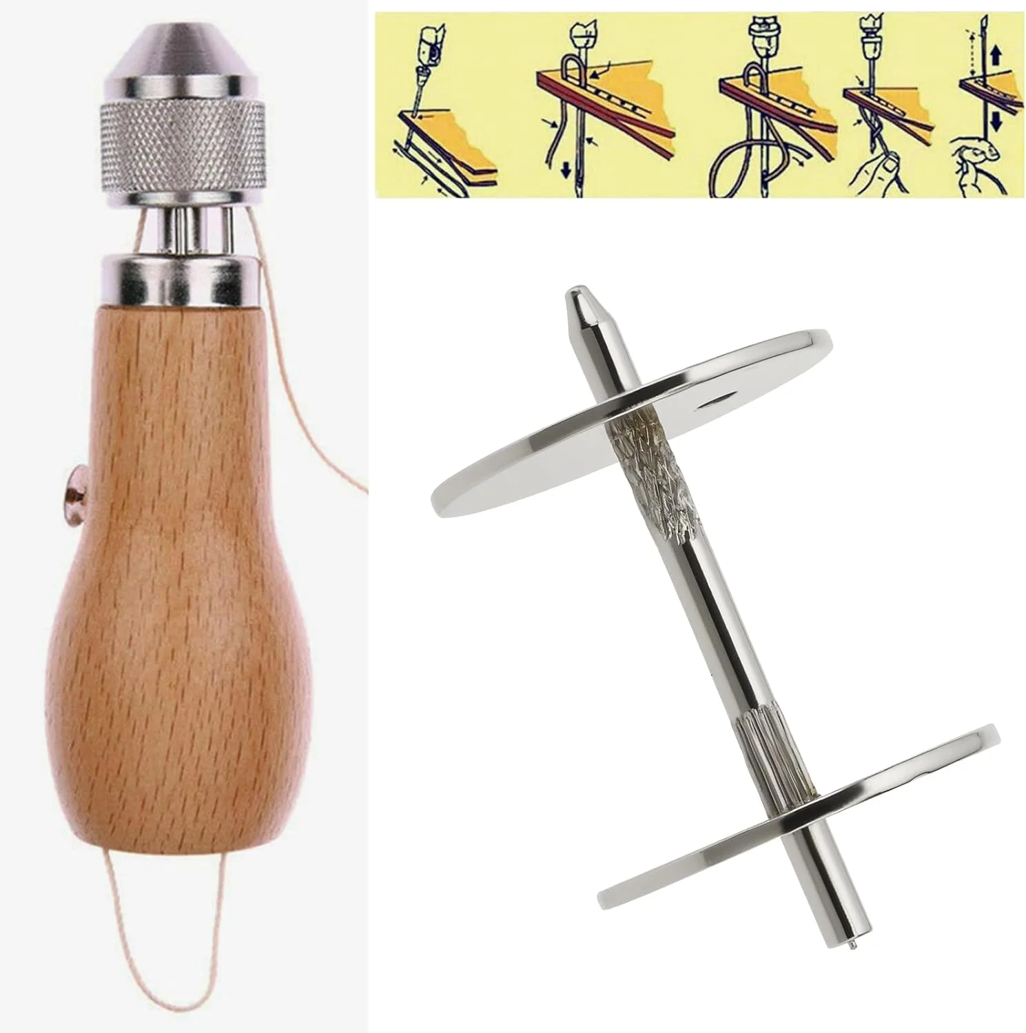 ECSiNG 3 عدد ماسوره یدکی درفش خیاطی برای دوخت مواد ضخیم و چرم، سازگار با درفش های خیاطی Speedy Stitcher، 22x22 میلی متر ECSiNG 3 عدد ماسوره یدکی درفش خیاطی برای دوخت مواد ضخیم و چرم، سازگار با درفش های خیاطی Speedy Stitcher، 22x22 میلی متر