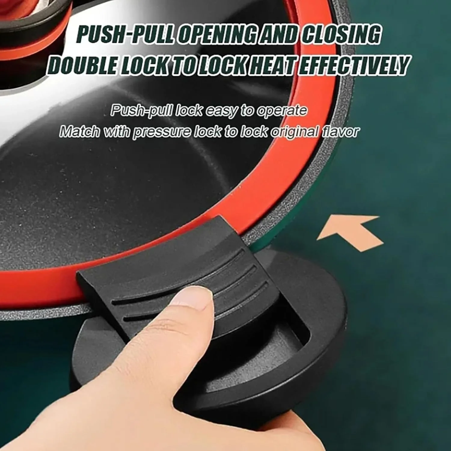 زودپز کوچک، قابلمه چند منظوره نچسب 3.5 لیتری، پزنده جمع و جور و کارآمد برای خورش و سوپ برای گوشت و سبزیجات نرم (سبز، 22 سانتی متر - 3.5 لیتر)