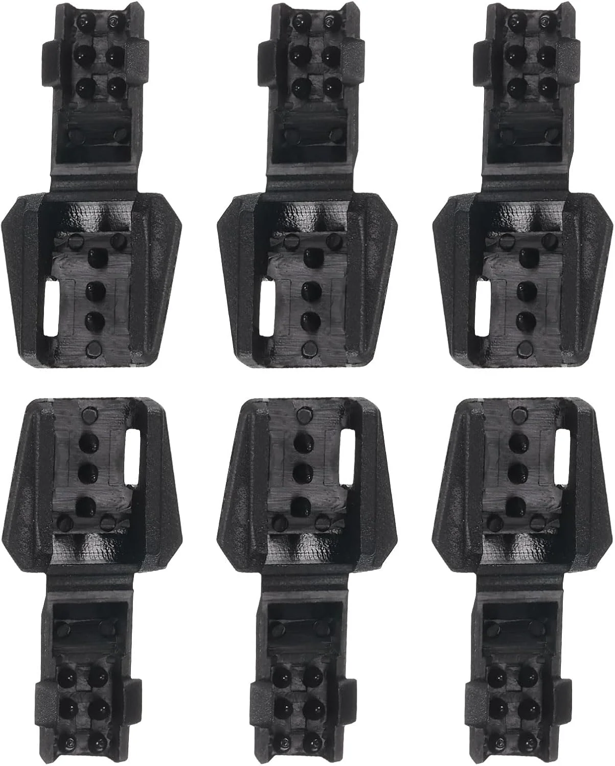 سردسته بند DTGN ابعاد 18mmx18mm (طولxعرض) - بسته 6 عددی - مناسب برای بند پاراکورد، کفش، کوله پشتی، انتهای زیپ - گیره های انتهایی بند کفش نایلونی - مشکی