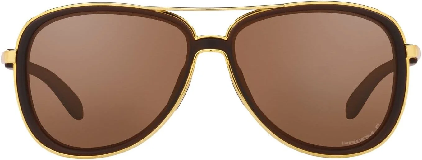 عینک آفتابی خلبانی Oakley OO4129 Split Time زنانه، روت بیر مات/پریزم تنگستن پلاریزه، 58 میلی متر، روت بیر مات/پریزم تنگستن پلاریزه، 58 میلی متر