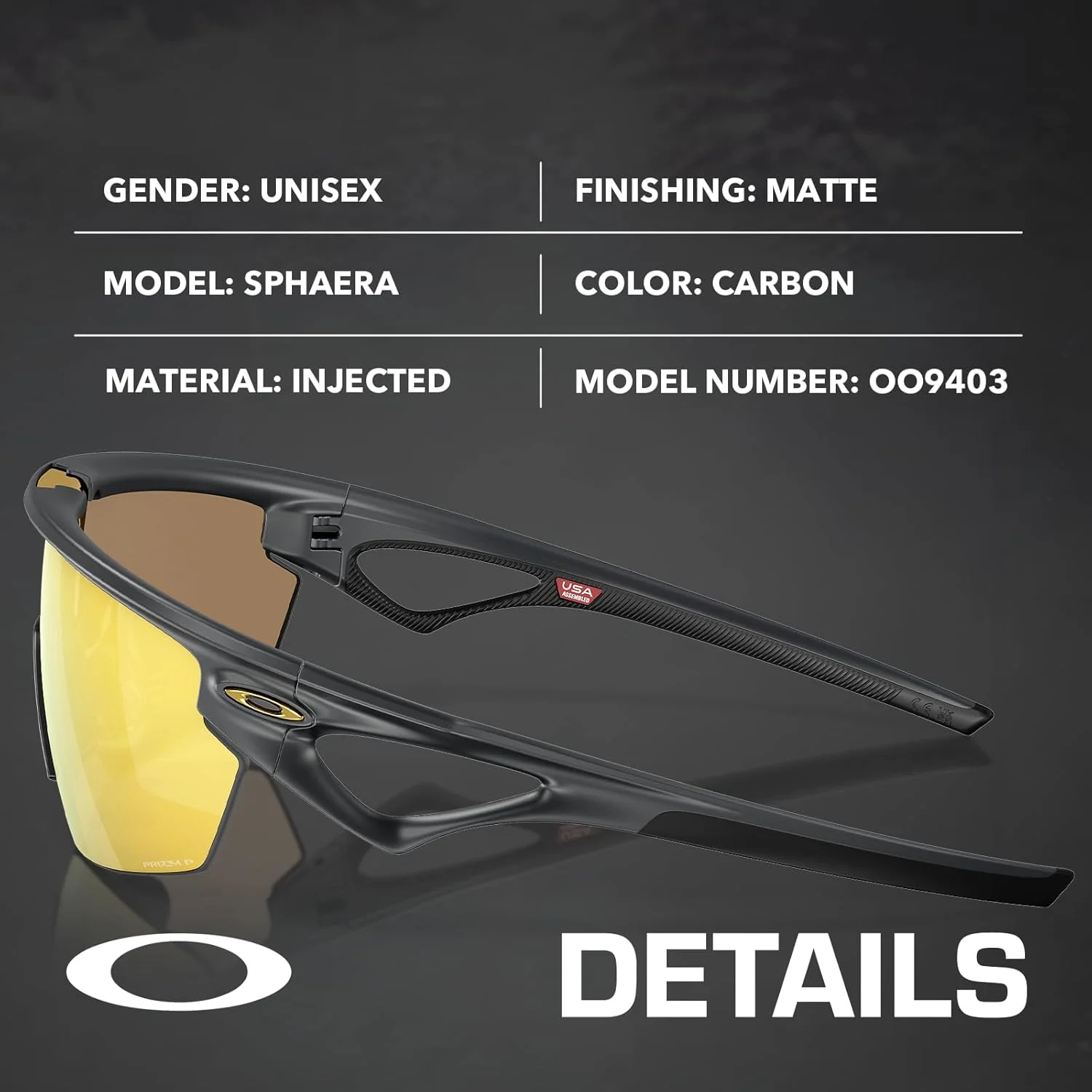 عینک آفتابی OAKLEY SPHAERA OO9403 همراه با بسته لوازم جانبی رسمی عینک