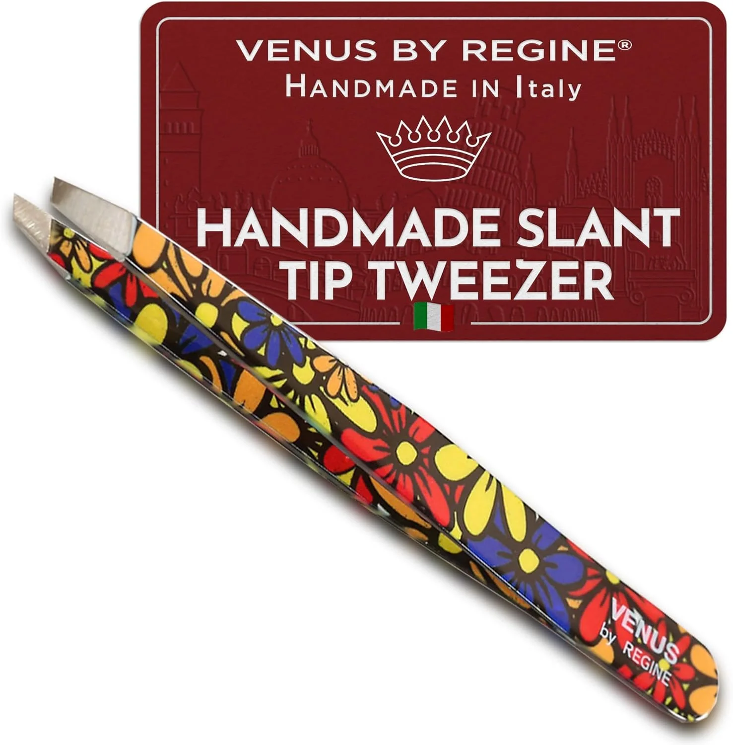 موچین اریب Venus by Regine، موچین دست ساز زنانه، موچین دقیق مردانه، موچین ابرو زنانه، زاویه 25 درجه برای حالت دادن به ابروها و مرتب کردن خطوط صورت (گل های بزرگ) موچین اریب Venus by Regine، موچین دست ساز زنانه، موچین دقیق مردانه، موچین ابرو زنانه، زاویه 25 درجه برای حالت دادن به ابروها و مرتب کردن خطوط صورت (گل های بزرگ)