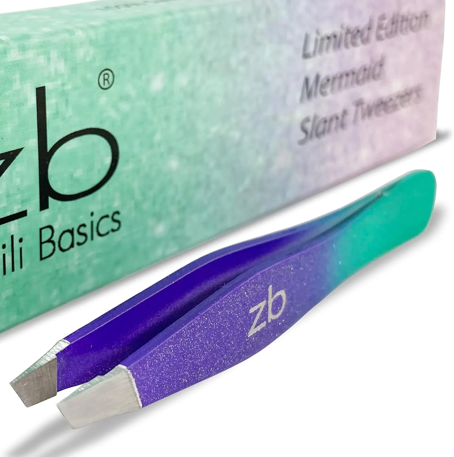 موچین Zizzili Basics - نسخه محدود پری دریایی، نوک اریب - بهترین موچین برای ابرو، از بین بردن موهای صورت و نیازهای دقیق شما موچین Zizzili Basics - نسخه محدود پری دریایی، نوک اریب - بهترین موچین برای ابرو، از بین بردن موهای صورت و نیازهای دقیق شما