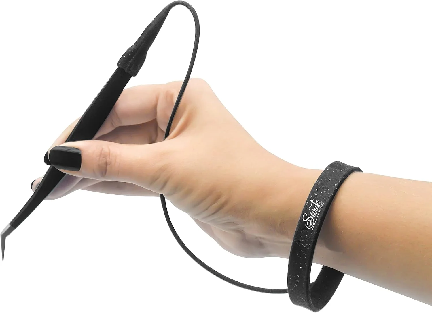 نگهدارنده موچین مژه SIVOTE، محافظ حلقه سیلیکونی دستبندی، لوازم اکستنشن مژه، مشکی نگهدارنده موچین مژه SIVOTE، محافظ حلقه سیلیکونی دستبندی، لوازم اکستنشن مژه، مشکی