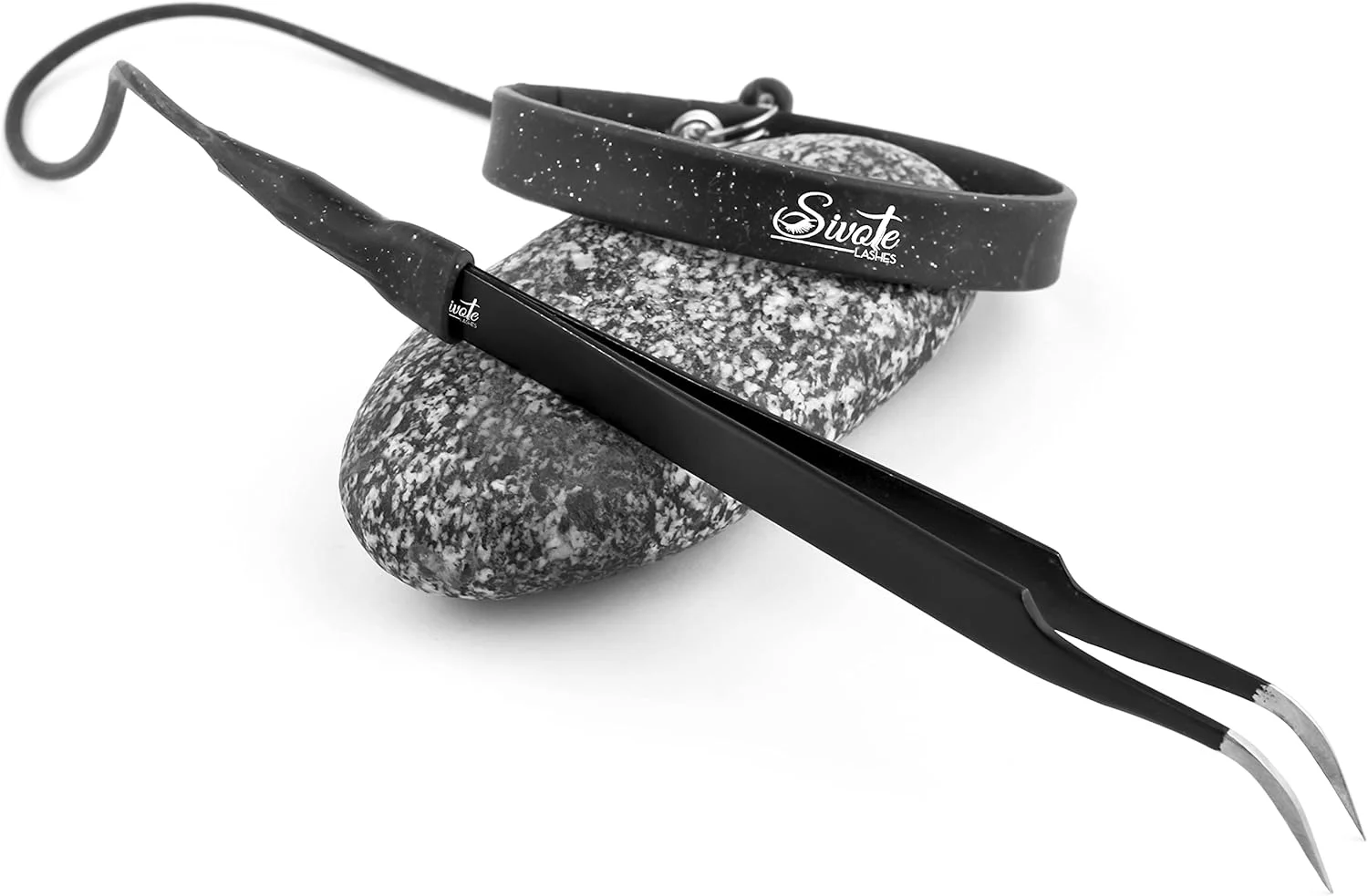 نگهدارنده موچین مژه SIVOTE، محافظ حلقه سیلیکونی دستبندی، لوازم اکستنشن مژه، مشکی نگهدارنده موچین مژه SIVOTE، محافظ حلقه سیلیکونی دستبندی، لوازم اکستنشن مژه، مشکی