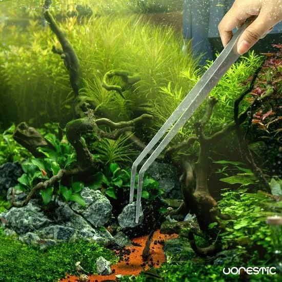 موچین آکواریوم خمیده VORESTIC 38 سانتی متر، موچین تغذیه آکواریوم، موچین آکواریوم بلند برای تراریوم و آکواریوم موچین آکواریوم خمیده VORESTIC 38 سانتی متر، موچین تغذیه آکواریوم، موچین آکواریوم بلند برای تراریوم و آکواریوم