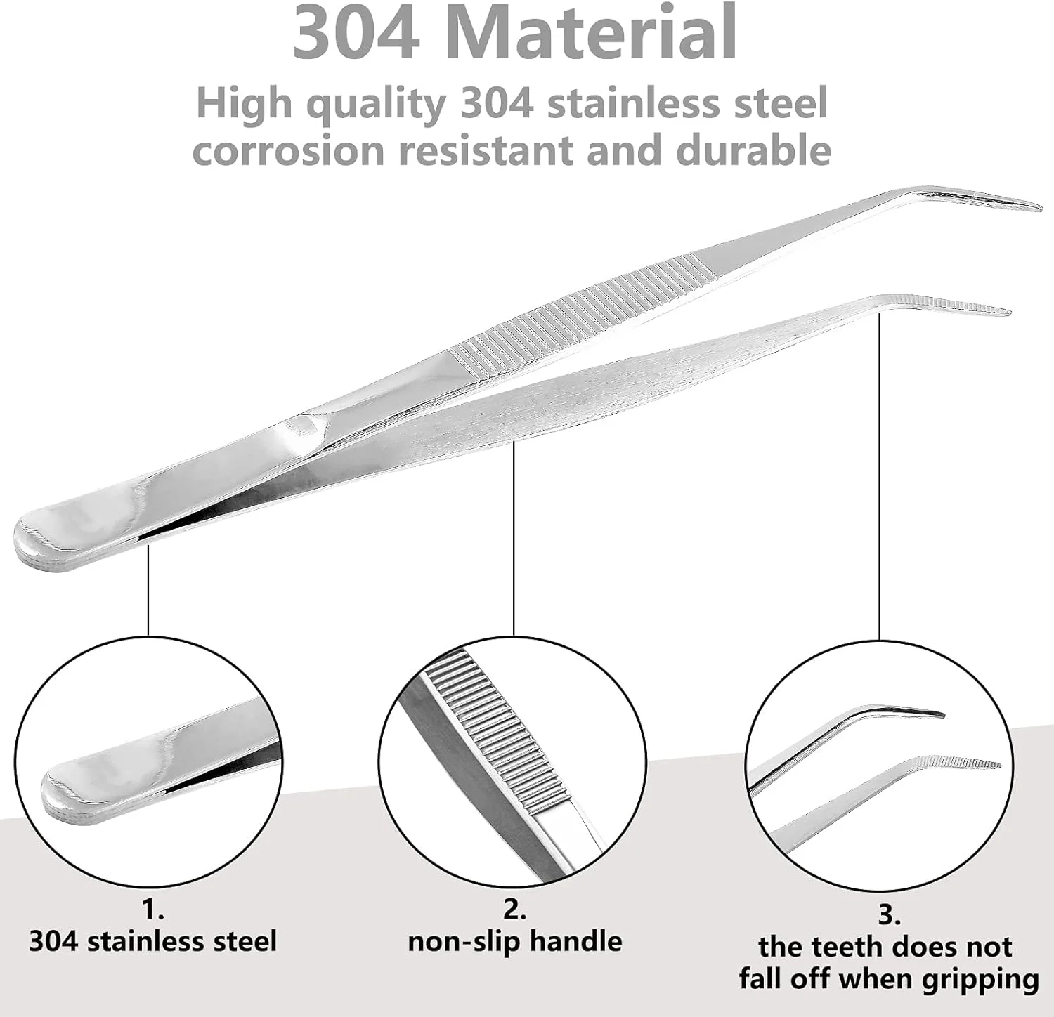 انبر استیل 2 عددی سویوتین، 8 اینچی، با نوک دندانه دار خمیده، انبرهای مقاوم برای پخت و پز، کاردستی و تعمیر انبر استیل 2 عددی سویوتین، 8 اینچی، با نوک دندانه دار خمیده، انبرهای مقاوم برای پخت و پز، کاردستی و تعمیر