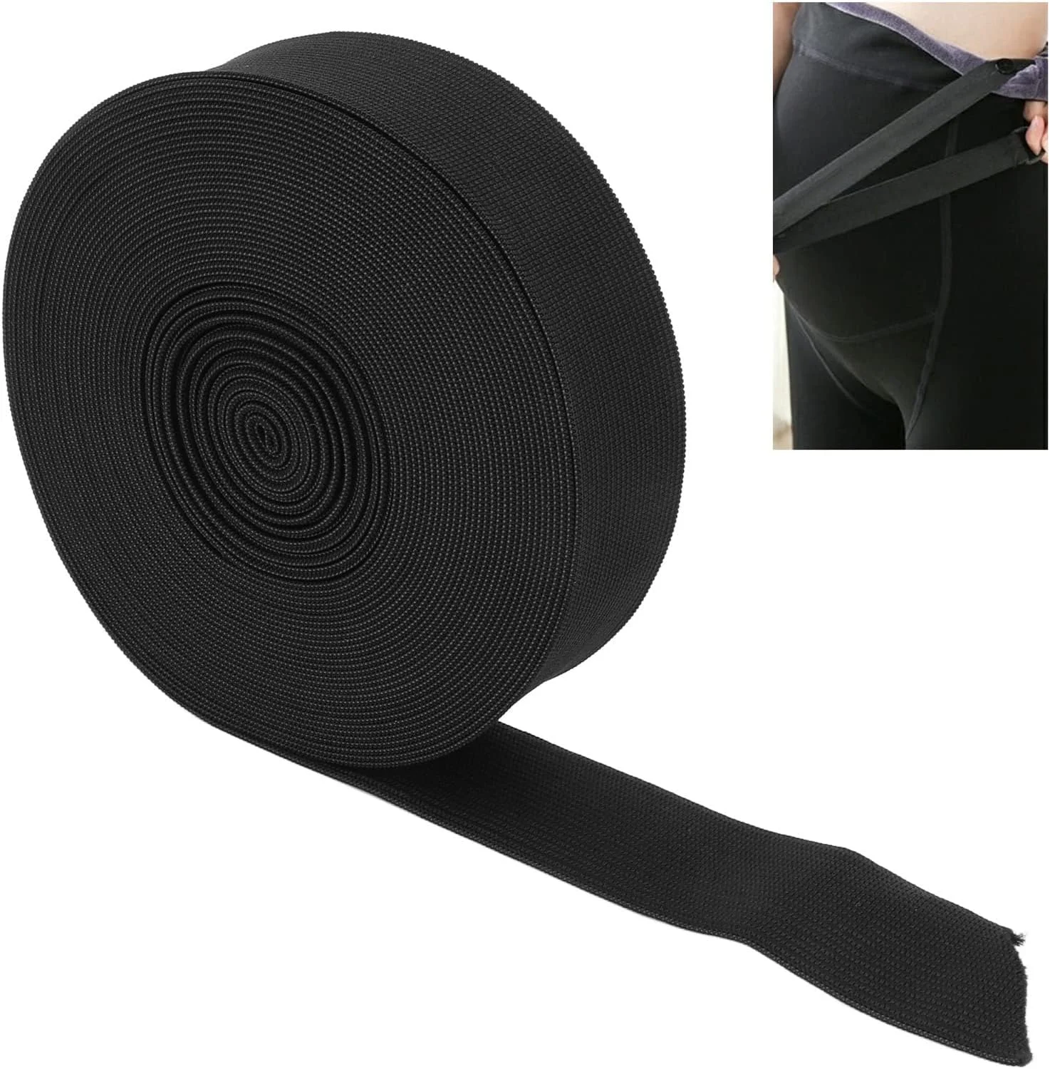 کش نواری 10 یاردی مشکی 3.5 سانتیمتری/1.4 اینچی پهن ضخیم برش DIY راحت تنفسی غلتک الاستیک خیاطی برای صنایع دستی کش نواری 10 یاردی مشکی 3.5 سانتیمتری/1.4 اینچی پهن ضخیم برش DIY راحت تنفسی غلتک الاستیک خیاطی برای صنایع دستی