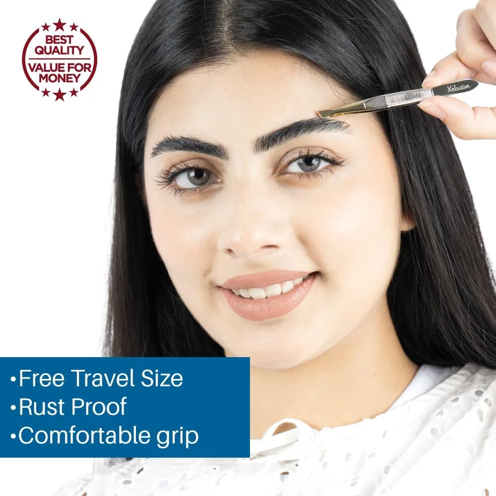 موچین انبری اریب Xcluzive - روکش طلایی / دسته چاپی موچین انبری اریب Xcluzive - روکش طلایی / دسته چاپی