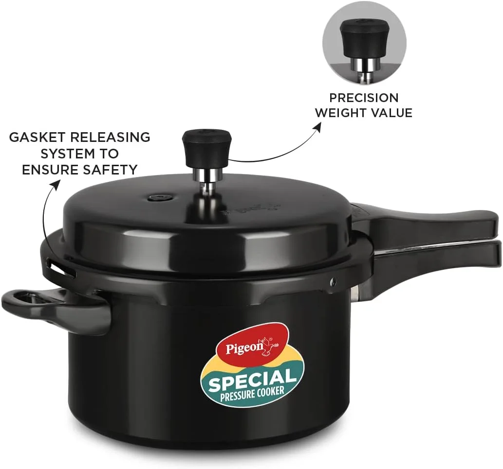 ست زودپز آلومینیومی هارد آنادایز شده پیژن بای استووکرافت - 2 لیتر، 3 لیتر و 5 لیتر با درب بیرونی مناسب برای اجاق های القایی (14414، مشکی) ست زودپز آلومینیومی هارد آنادایز شده پیژن بای استووکرافت - 2 لیتر، 3 لیتر و 5 لیتر با درب بیرونی مناسب برای اجاق های القایی (14414، مشکی)