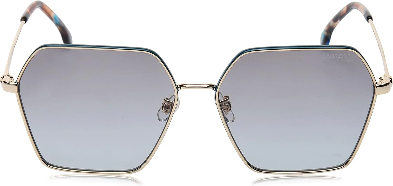 عینک آفتابی زنانه کاررا CARRERA 3057/S OGA/9O GOLD TEAL استاندارد