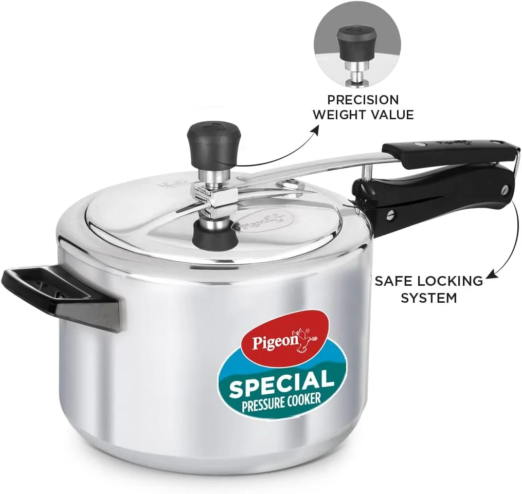 زودپز آلومینیومی پیژن بای استووکرافت با درب داخلی و کف غیر القایی (۵ لیتر، ۱۴۴۶۰، نقره ای) زودپز آلومینیومی پیژن بای استووکرافت با درب داخلی و کف غیر القایی (۵ لیتر، ۱۴۴۶۰، نقره ای)