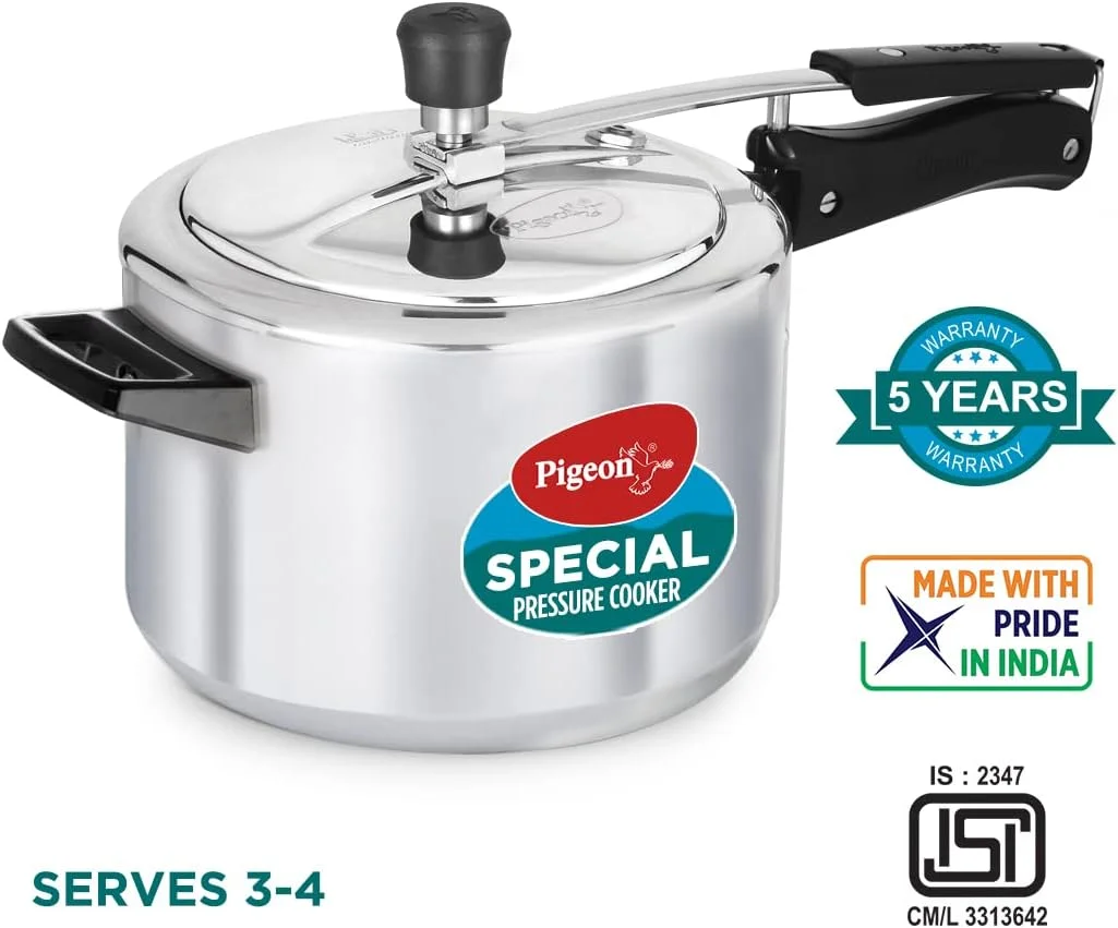 زودپز آلومینیومی پیژن بای استووکرافت با درب داخلی و کف غیر القایی (۵ لیتر، ۱۴۴۶۰، نقره ای) زودپز آلومینیومی پیژن بای استووکرافت با درب داخلی و کف غیر القایی (۵ لیتر، ۱۴۴۶۰، نقره ای)