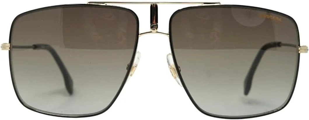 عینک آفتابی خلبانی کاررا، مشکی/طلایی با لنز قهوه ای گرادیان CR 1006/S/SAM 02M2 HA سایز لنز: 60 میلی متر