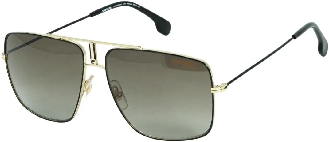 عینک آفتابی خلبانی کاررا، مشکی/طلایی با لنز قهوه ای گرادیان CR 1006/S/SAM 02M2 HA سایز لنز: 60 میلی متر