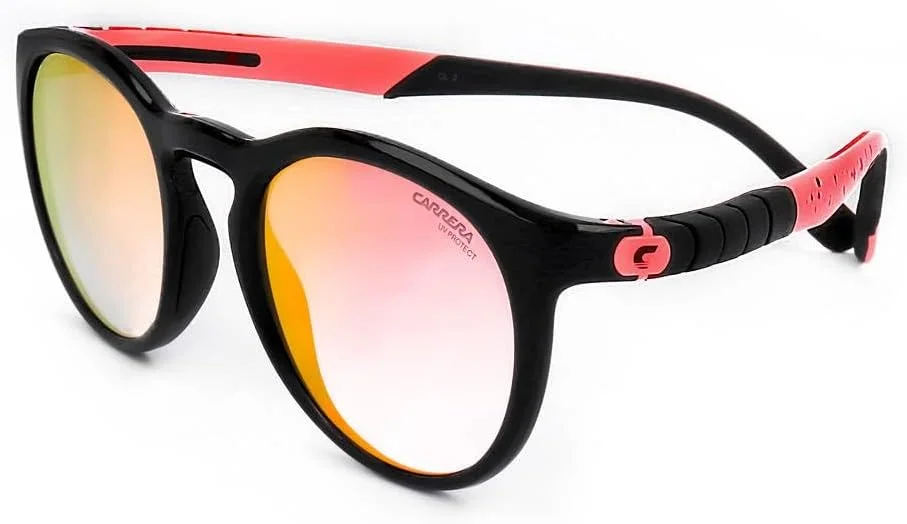 عینک آفتابی گرد Carrera، مشکی با جزئیات صورتی و لنزهای صورتی گرادیان HYPERFIT 18/S U4Q YB، لنز 51 میلی متر