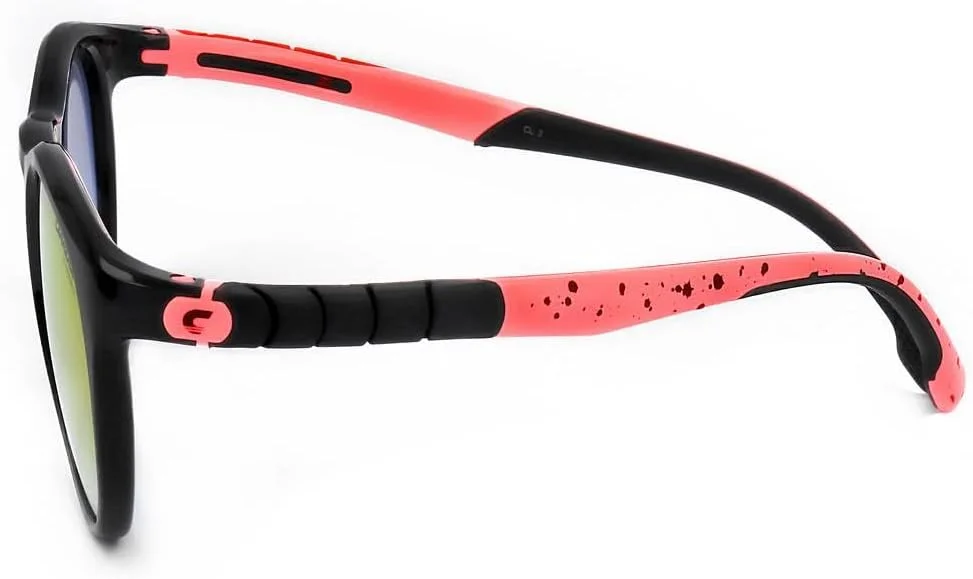 عینک آفتابی گرد Carrera، مشکی با جزئیات صورتی و لنزهای صورتی گرادیان HYPERFIT 18/S U4Q YB، لنز 51 میلی متر