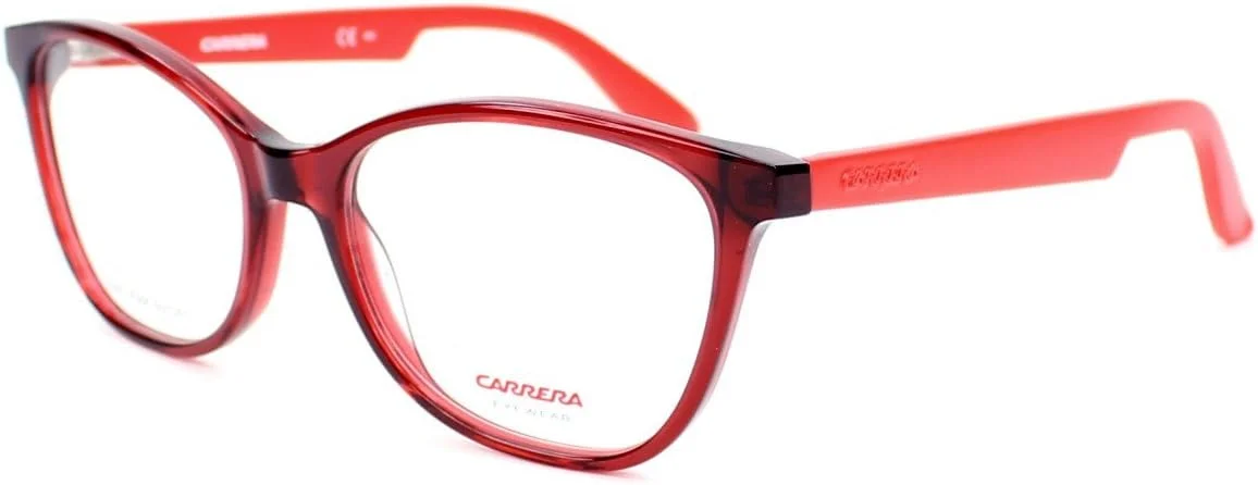 فریم عینک طبی Carrera 5501 CA5501-0BDA-5217 - فریم زرشکی مات قرمز، قطر عدسی 52 میلی متر
