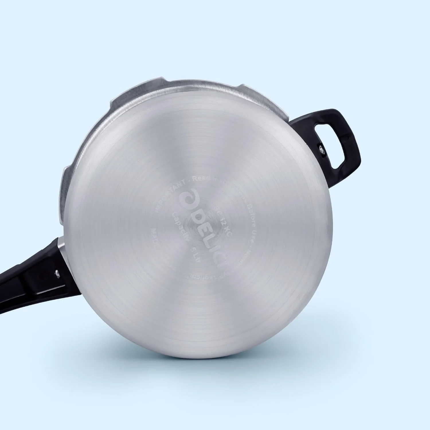 Delici Pressure Cooker Dripless 5 Litre NIB ADPC5E | Superior Virgin Aluminium | Smart Spillage Control | High Thermal Heating | Quality Pressure Regulator | Extra Safe Gasket Vent Delici Pressure Cooker Dripless 5 Litre NIB ADPC5E | Superior Virgin Aluminium | Smart Spillage Control | High Thermal Heating | Quality Pressure Regulator | Extra Safe Gasket Vent