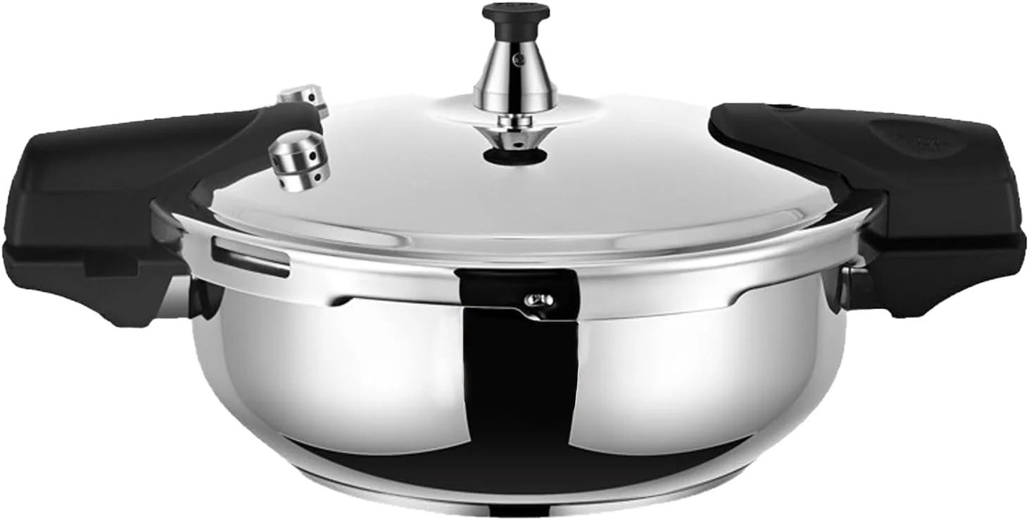 زودپز کوچک - زودپز 2 لیتری مناسب اجاق گازهای القایی | ظروف استیل آشپزی خانگی برای سوپ، سبزیجات، لوبیا و خورشت زودپز کوچک - زودپز 2 لیتری مناسب اجاق گازهای القایی | ظروف استیل آشپزی خانگی برای سوپ، سبزیجات، لوبیا و خورشت