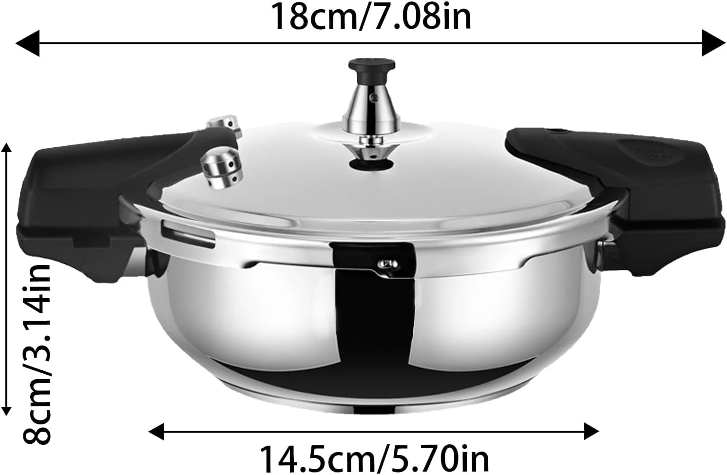 زودپز کوچک استیل | قابلمه زودپز 2 لیتری استیل، مناسب برای پخت سوپ، سبزیجات، حبوبات و انواع خورشت زودپز کوچک استیل | قابلمه زودپز 2 لیتری استیل، مناسب برای پخت سوپ، سبزیجات، حبوبات و انواع خورشت