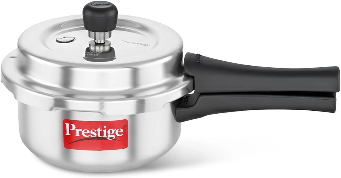 زودپز پرستیژ مدل Popular Plus Svachh از جنس آلومینیوم بکر، مناسب برای اجاق گاز و القایی، درب بیرونی، 2 لیتر (نقره ای) زودپز پرستیژ مدل Popular Plus Svachh از جنس آلومینیوم بکر، مناسب برای اجاق گاز و القایی، درب بیرونی، 2 لیتر (نقره ای)
