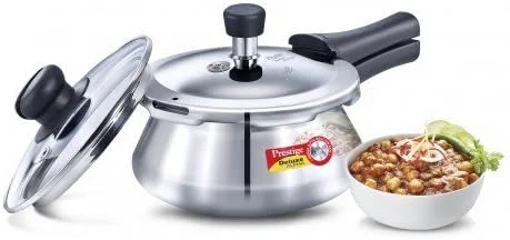 زودپز دستی استیل پرستیژ دلوکس آلفا با درب شیشه ای، ۱.۵ لیتر، نقره ای زودپز دستی استیل پرستیژ دلوکس آلفا با درب شیشه ای، ۱.۵ لیتر، نقره ای